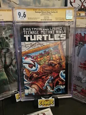 Buy TMNT Teenage Mutant Ninja Turtles #3 CGC SS 9.6 2nd Print Signed By Eastman 1988 • 199.95£