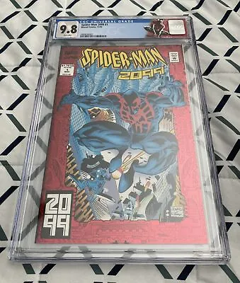 Buy Spider-man 2099 #1 Cgc 9.8 Origin Of Miguel O'hara Red Foil Wp Custom Label • 130.61£
