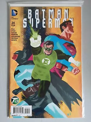 Buy BATMAN SUPERMAN #24 - GREEN LANTERN VARIANT - 1st PRINT DC NEW 52COMICS • 4.25£