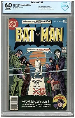 Buy Batman  #291  CBCS   6.0   FINE   White Pgs   9/77   Newsstand Edition  Joker, R • 91.03£