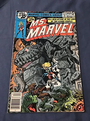 Buy Ms. Marvel # 21 Marvel 1978 Bronze Age Newsstand Edition Comic Book VG • 7.91£