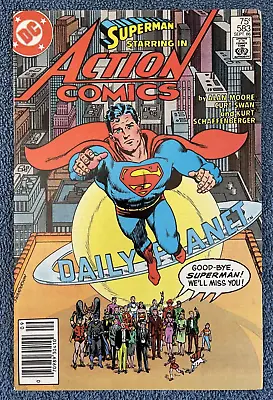 Buy ACTION COMICS #583 (DC, 1986) Alan Moore ~ Curt Swan ~ Newsstand Variant • 23.15£