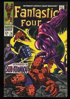Buy Fantastic Four #76 VF- 7.5 Silver Surfer! Galactus! Kirby/Sinnott Cover! • 41.11£