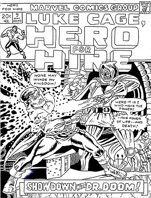 Buy Luke Cage Hero For Hire # 9 Cover Recreation Original Comic Art On Card Stock • 31.62£