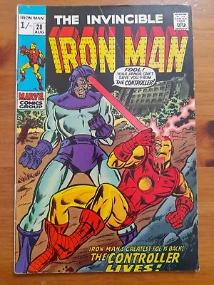 Buy Iron Man #28 Aug 1970 VGC 4.0 1st Appearance Of Howard Stark, Father Of Tony • 9.99£