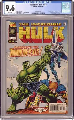 Buy Incredible Hulk #449 CGC 9.6 1997 4188704015 1st App. Thunderbolts • 231.86£