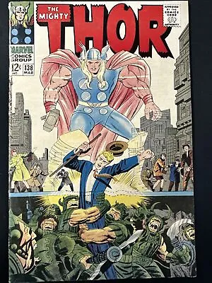 Buy The Mighty Thor #138 Vintage Old Marvel Comics Silver Age 1966 1st Print VG  *A3 • 15.80£