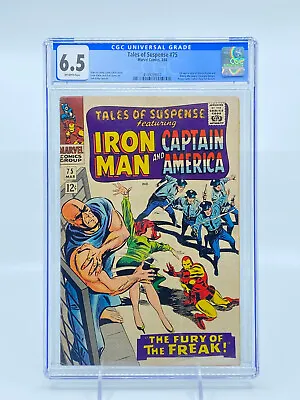 Buy Tales Of Suspense #75 CGC 6.5 Off-White Pages 1st Sharon Carter & Batroc • 67.03£