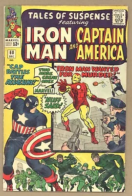 Buy Tales Of Suspense 60 GVG Kirby! 2nd HAWKEYE! Captain America! Iron Man 1964 T432 • 39.52£