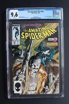 Buy Amazing Spider-Man #294 Last Hunt 1987 VERMIN Classic ZECK Death KRAVEN CGC 9.6 • 78.27£