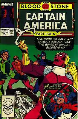 Buy Captain America # 357 ('The Bloodstone Hunt' Part 1 Of 6) (USA, 1989) • 5.13£