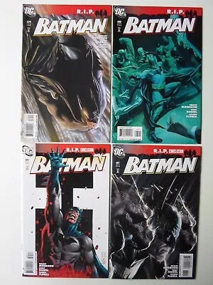 Buy Dc Comics Batman #679,680, 681 A & 681 B 2008 4 Issue Lot High Grade • 12.50£