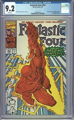 Buy Fantastic Four #353 CGC 9.2 1991 3963291003 1st Mobius M. Mobius! KEY! Loki MCU • 31.61£