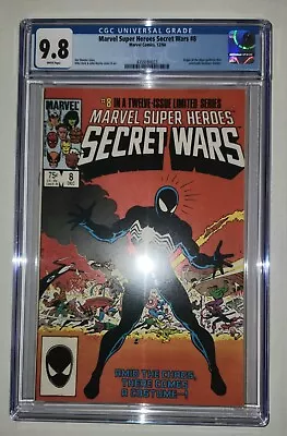 Buy Marvel Secret Wars #8 - CGC 9.8 White Pages - Origin Symbiote 1984 • 350.53£