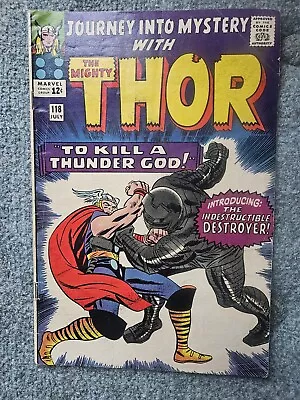 Buy Journey Into Mystery #118 (1965) FN- Thor, Loki, 1st App Destroyer Marvel • 119.93£
