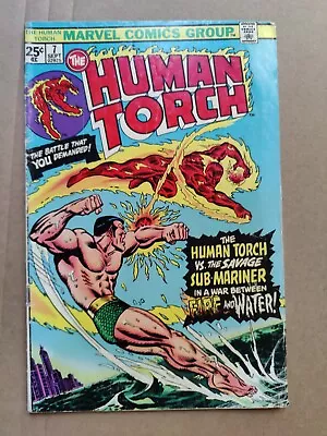 Buy Human Torch Vol.2 #7 GD/VG Reprint Strange Tales #107 Vs Namor 1975 • 3.94£