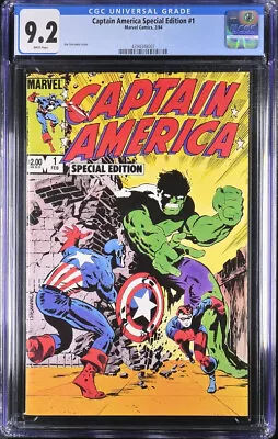 Buy ***Captain America Special Edition #1***CGC GRADE 9.2 NM-***White.Pages*** • 38.74£
