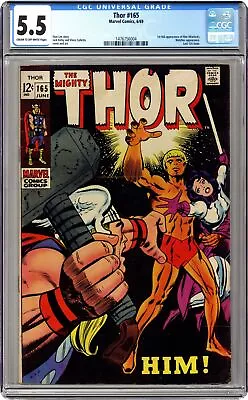 Buy Thor #165 CGC 5.5 1969 1476756004 1st Full App. Adam Warlock • 128.10£