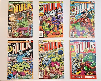 Buy The Incredible Hulk Comic Lot Of 6  #157, 191, 201, 205, 207, 209 Bronze Age • 37.94£