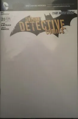 Buy Detective Comics #20 Blank Variant Batman Dc Comics Jul 2013 Nm • 12.99£