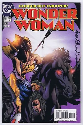 Buy Wonder Woman #211 VFNM Signed Drew Johnson W/COA 2005 DC Comics • 22.75£