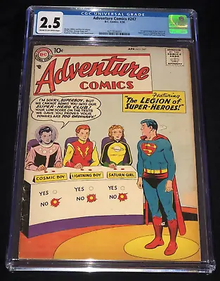 Buy 1958 Adventure Comics 247 1st App The Legion Of Super Heroes ULTRA KEY CGC 2.5 • 1,599.01£