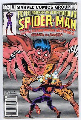 Buy Peter Parker, Spectacular Spider-Man #65 Marvel 1982 Kraven The Hunter ! • 11.99£