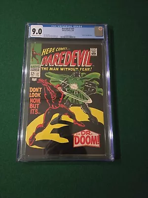 Buy Daredevil #37 Cgc 9.0 Doctor Doom Cover & Story Marvel Comics 1968 Nice  • 303.02£