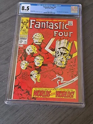 Buy Fantastic Four 75 Cgc 8.5 Silver Surfer And Galactus Appearance • 196.86£