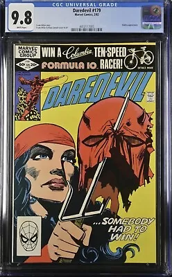 Buy Daredevil 179 CGC Graded 9.8 NM/MT Elektra Marvel Comics 1982 • 239.06£