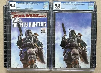 Buy 🔥 STAR WARS War Of The Bounty Hunters Alpha #1 Marco Turini Set CGC 9.8 / 9.4 • 95£