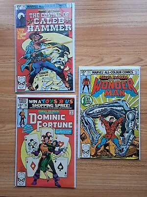 Buy Marvel Premiere 54 55 56 (1980) VF Lot Wonder Man Dominic Fortune Caleb Hammer • 9.99£