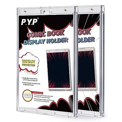 Buy 2ct Magnetic Comic-Book Display Cases - Crystal Clear One Touch Comic Book Ho... • 43.72£