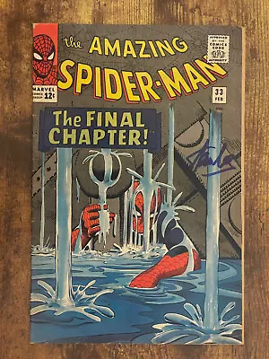 Buy Amazing Spider-Man #33 - GORGEOUS - Signature By Stan Lee - Marvel Comics 1966 • 72.29£