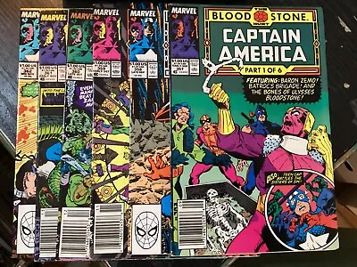 Buy 7 Comic Lot Captain America#357-359(2), 360-362 Marvel 1st Appearance Crossbones • 7.90£