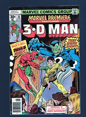 Buy Marvel Premiere LOT #35-36 - Origin And 1st. App. 3-D Man. (1.5) 1977 • 7£