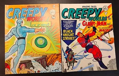 Buy Creepy Worlds Amazing Tales Eye Of Horus #136 Giant-Man Wasp #131 1972 • 18.99£