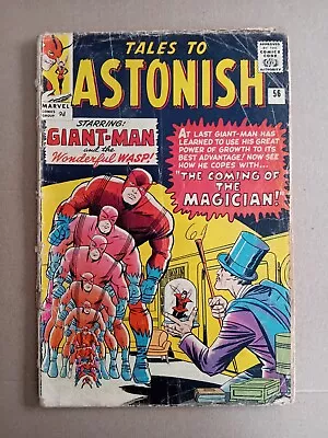 Buy Tales To Astonish. Ant Man. 1st Appearance  Of Magician. 1964 Marvel Comic. Good • 19.99£