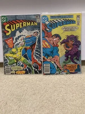 Buy Superman 323 1978 Key Issue Newsstand 1st App And Cover Of Atomic Skull And #361 • 8£