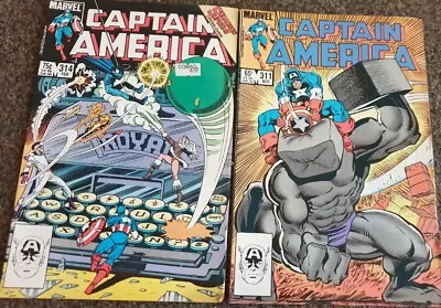 Buy Original Marvel 'Captain America' Comics, Issues #311 ('85) And #314 ('86) • 2£