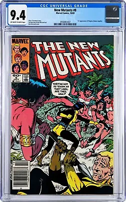Buy New Mutants #8 CGC 9.4 (Oct 1983, Marvel) Chris Claremont Story, 1st Magma App. • 42.58£