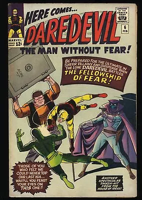Buy Daredevil #6 FN/VF 7.0 1st Full Appearance Of Mr. Mister Fear! Marvel 1965 • 138.32£