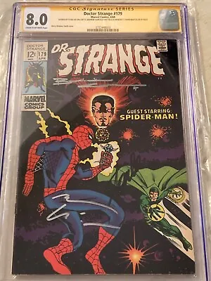 Buy Marvel Dr. Strange 179 CGC SS Signed Stan Lee Cumberbatch Garfield Spider-Man • 1,509.25£