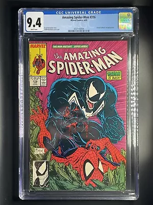 Buy Amazing Spider-Man 316 CGC 9.4 NM 1st Venom Cover • 140.75£