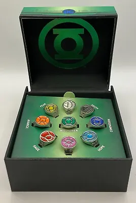 Buy DC Comics Green Lantern Emotional Spectrum Power Rings | 9 Ring Set • 96.43£