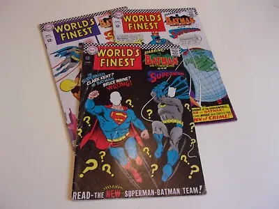 Buy World’s Finest # 165, 166 And # 167 ( Curt Swan 1967) Superman And Batman • 21£