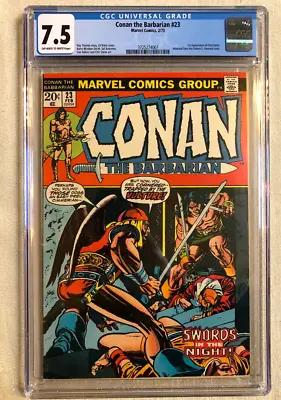 Buy Conan The Barbarian #23, Cgc 7.5 Key Book - 1st Appearance Red Sonja-movie! • 152.46£
