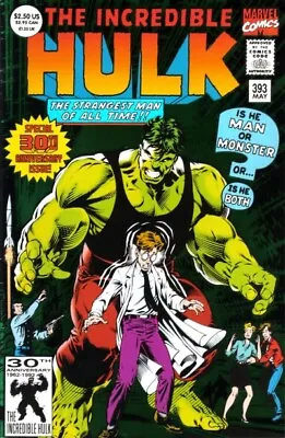 Buy INCREDIBLE HULK #393 VF, Giant Foil Direct Marvel Comics 1992 Stock Image • 3.16£