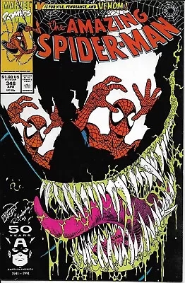 Buy Amazing Spider-Man #346 Venom Cover And Appearance! Marvel 1991 Grade 9.0+ • 18.10£