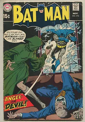 Buy Batman #216 (DC 1969) 1st Time Alfred's Last Name Mentioned, SA • 19.70£